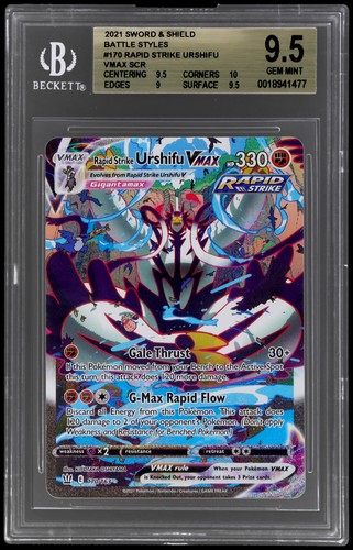 Rapid Strike Urshifu VMAX graded BGS 9.5 for sale on eBay
