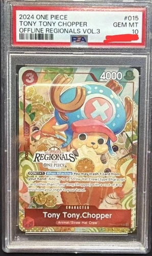 Tony Tony Chopper OP01-015 ENGLISH Regional Offline One Piece TCG PSA 10 Pop 27