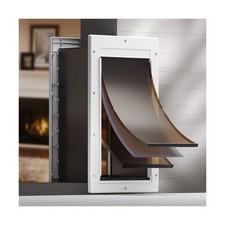 Dog Door 3 Flap, Plastic Dog Door for Wall, Large Doggy Door, Dogie Door for ...