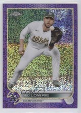 2022 Topps Chrome Purple Speckle Refractor 137/299 Jed Lowrie #140 02u3