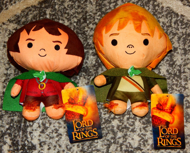 The Lord Of The Rings: Frodo & Sam 7-8" Plush w/ Tags (LOTR, Toy Factory, Chibi)