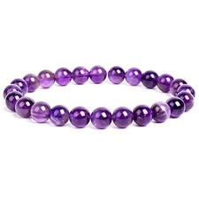 Natural Stone Beads Bracelet Women Men Crystal Quartz Jade Chakra HealingJewelry