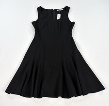 Ann Taylor LOFT Black Fit & Flare Dress Women’s 2 Sleeveless Party Cocktail New