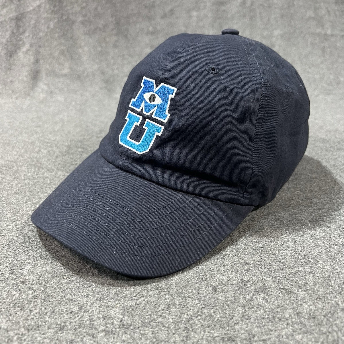 Disney Parks Pixar Monsters University MU Navy Blue StrapBack Dad Hat  Baseball | eBay