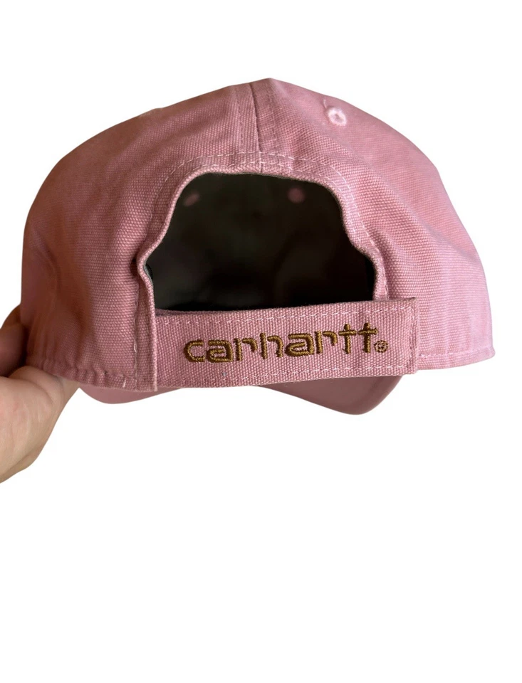 Gorra de béisbol Carhartt Odessa ajustable con tirantes rosa algodón logotipo para mujer Foto 4 de 4