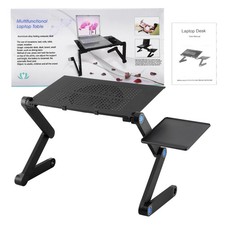 360  Adjustable Laptop Table Stand Lap Sofa Bed Tray Foldable PC Notebook Desk