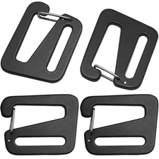 Open Hooks Quick Release Adjustable Buckle 4 PCS 25mm Aluminum G-shaped