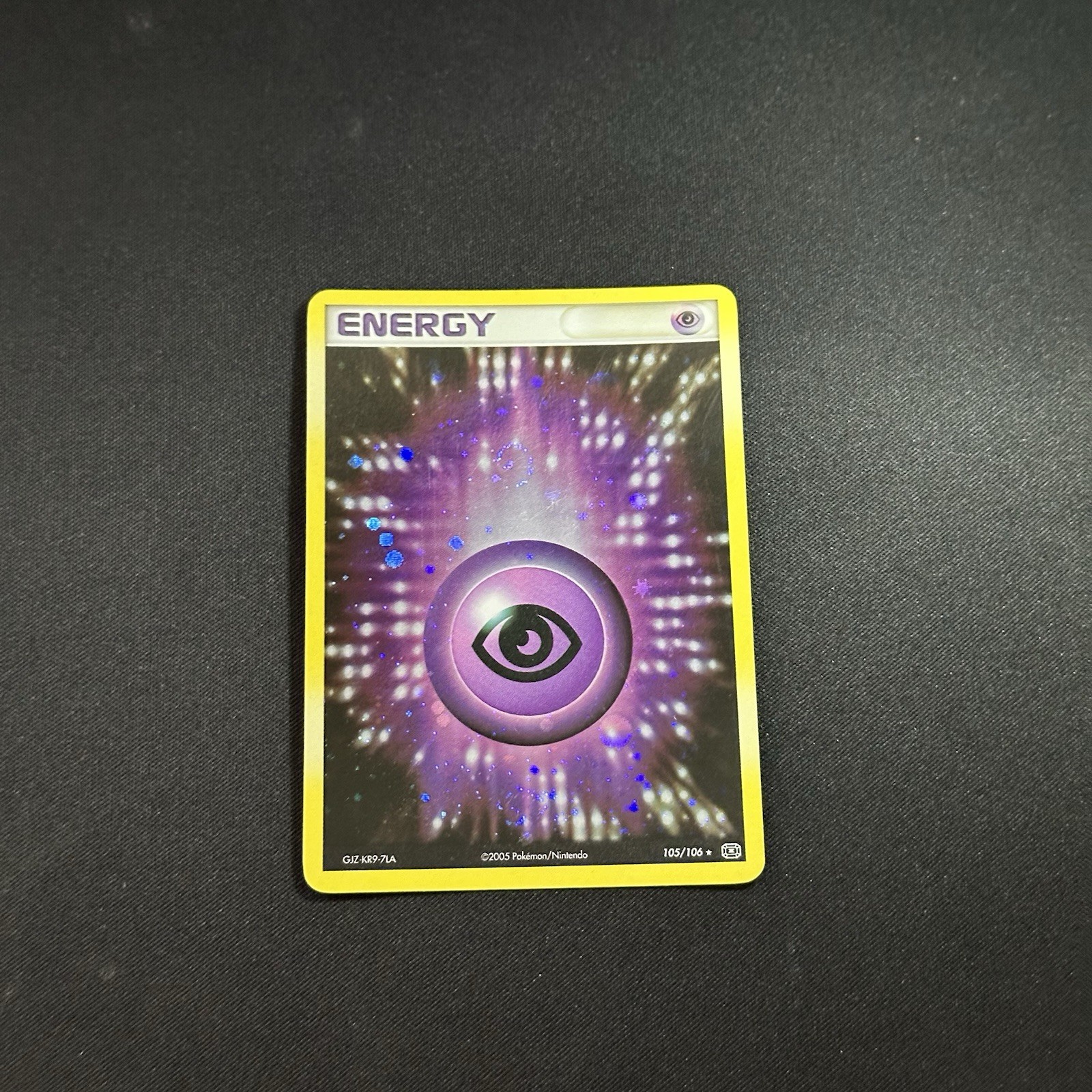 2005 Pokemon EX Emerald #105/106 Psychic Energy HOLO 2 Swirls - Clean NM+ Rare