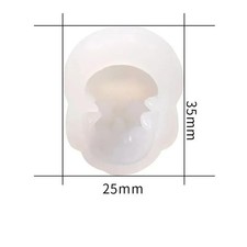 3D Skull Epoxy Resin Silicone Mould for Jewellery Making Unopened NEW
