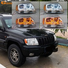 For Jeep Grand Cherokee Wj Wg Day Light Dtm Style Led Angel Eyes Halo Rings For Jeep Grand Cherokee Wj Wg Day Light Dtm Style Led Angel Eyes Halo Rings