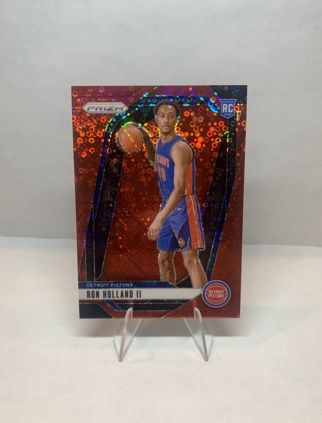 2024-25 Panini Prizm Ron Holland II #269 Red Fast Break Disco /100 Pistons *Desc