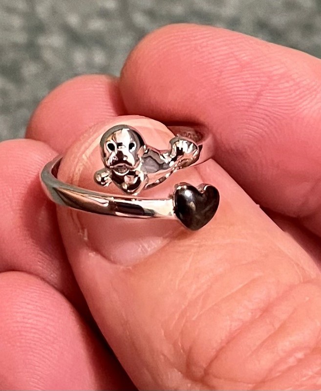 Manatee Ring S925 Sterling Silver Adjustable 