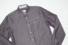 Vintage Lacoste Striped Cotton Shirt Size 38 Made in France