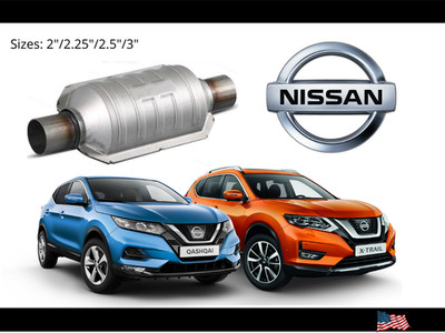 For all Nissan car Catalytic Converter 2.25 steel body power boost solution