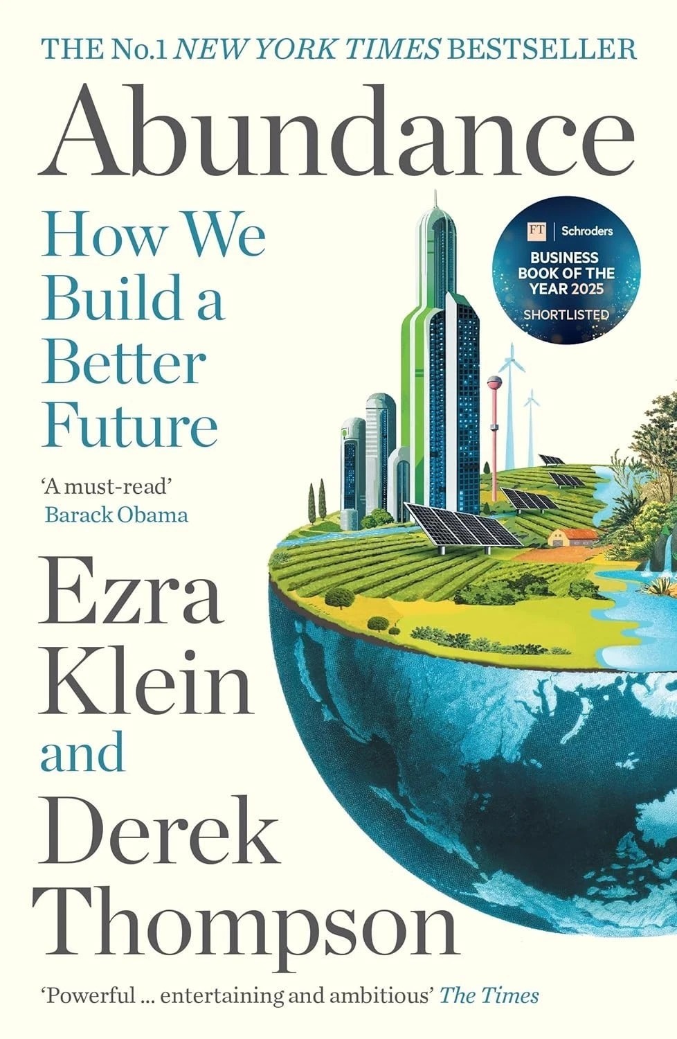 Abundance How We Build a Better Future by Ezra Klein & Derek Thompson Paperback