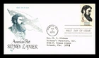 DR JIM STAMPS US COVER SIDNEY LANIER AMERICAN POET FIRST DAY ISSUE MARQ CACHET