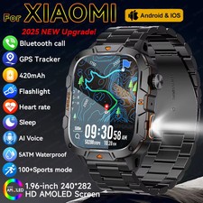 Multi-Functional Sports Smart Watch GPS 5ATM Waterproof Bluetooth Call 1.96"    