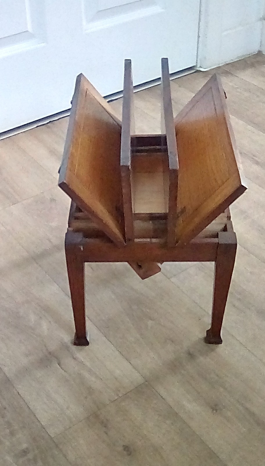 small extendable unique hinged fold / drop / slide leaf table