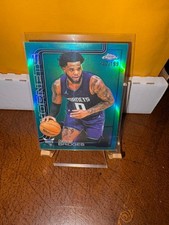2025/26 TOPPS CHROME MILES BRIDGES TEAL REFRACTOR CARD #D 142/199 HORNETS