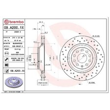 2x Brembo Scheibenbremse 26051063 hinten 1K0615601N 5Q0615601E