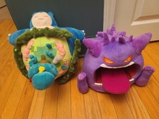 Pokemon Center Gigantamax Snorlax Plush Large Island Special and Gengar Read