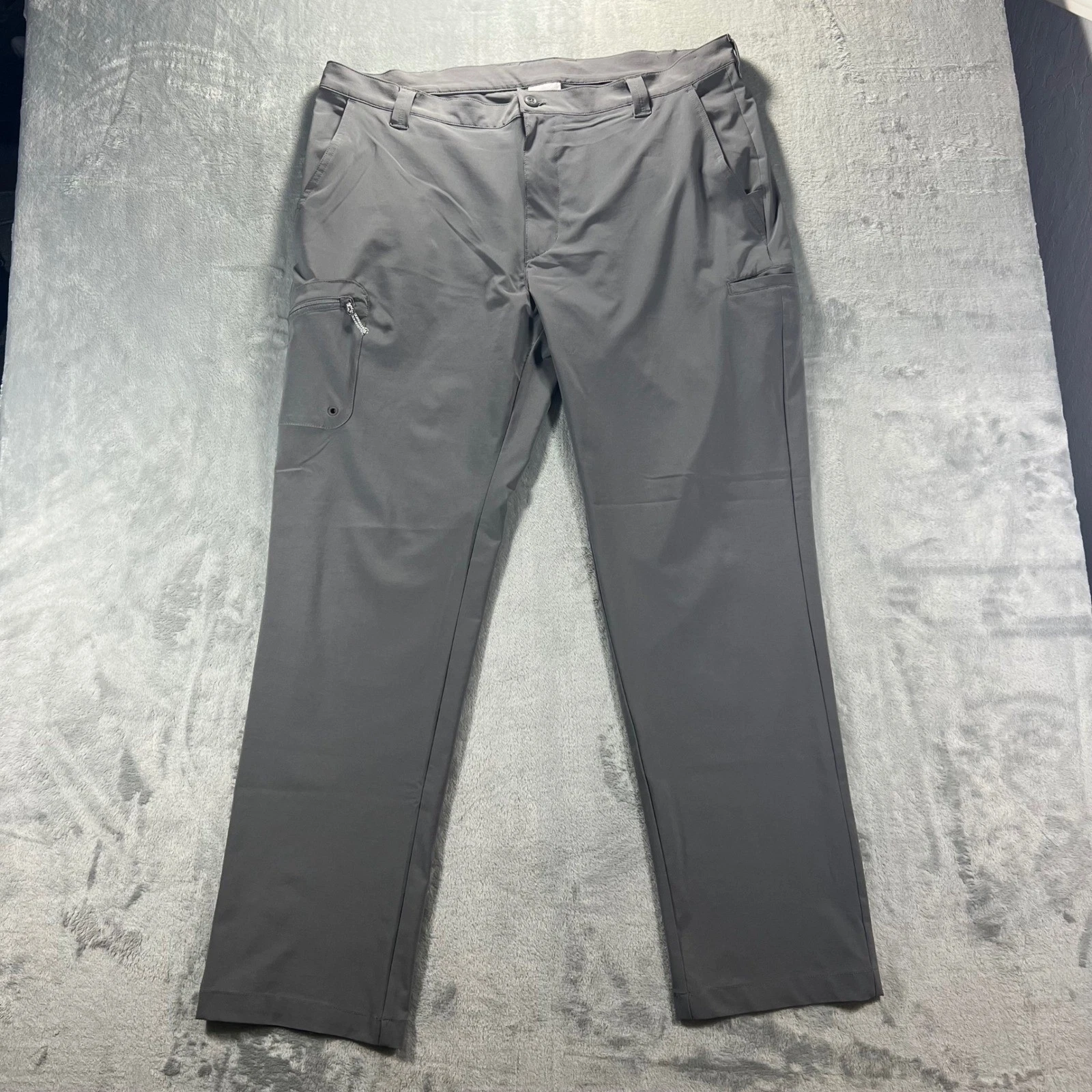 COLUMBIA PFG Fishing Pants Mens 40x32 Grey Performance Cargo FM0255 Travel