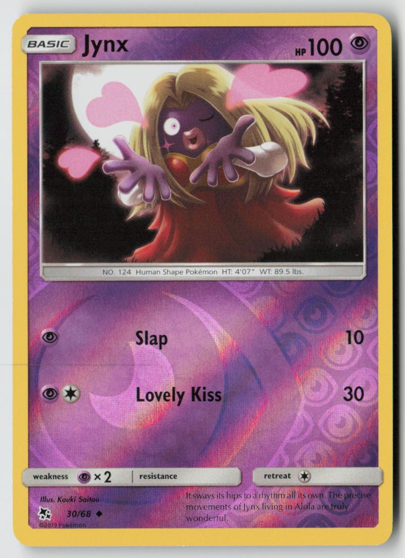 Jynx 30/68 - Hidden Fates Reverse Holo - PTCG - LP