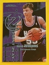 ALLEN IVERSON JASON WILLIAMS 1999-00 SKYBOX DOMINION 2 POINT PLAY PLUS #7TP