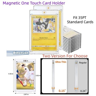 5/25/50/100/200/400Pack Magnetic One Touch Card Holder Kartenhüllen für 35pt TCG