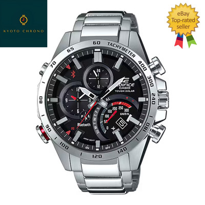 CASIO EDIFICE EQB-501XD-1AJF Silver Solar Bluetooth Chronograph Watch Japan NEW