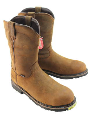 Justin Work Boots Mens 13 EEE Brown Leather Soft Toe Oil Resistant USA Made Justin Men main image 3
