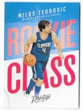 Milos Teodosic 2017-18 Prestige Rookie Class #21 Los Angeles Clippers Panini NBA