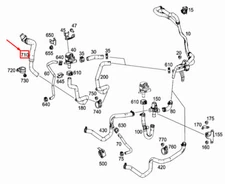 MERCEDES-BENZ VITO W447 Engine Recirculating Pump Piping A4478309600