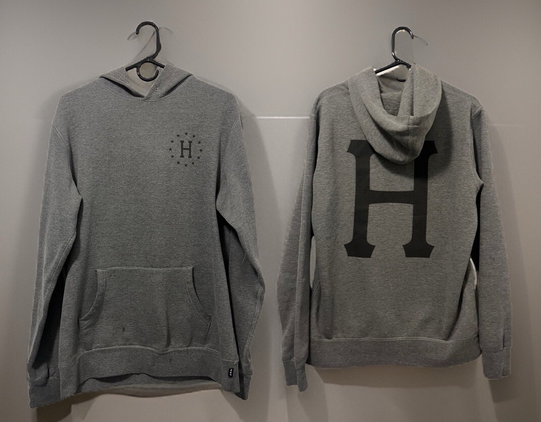Vintage HUF Hoodie Size M Gray