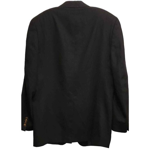 Club Room Pure Wool Royal Blue 2 brass Button Blazer Sportcoat Blazer Jacket 44L - Picture 2 of 6