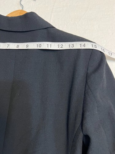 JH Collectibles Black Wool Blazer 4P Petite USA Made Lined Classic Career Jacket - Picture 11 of 12