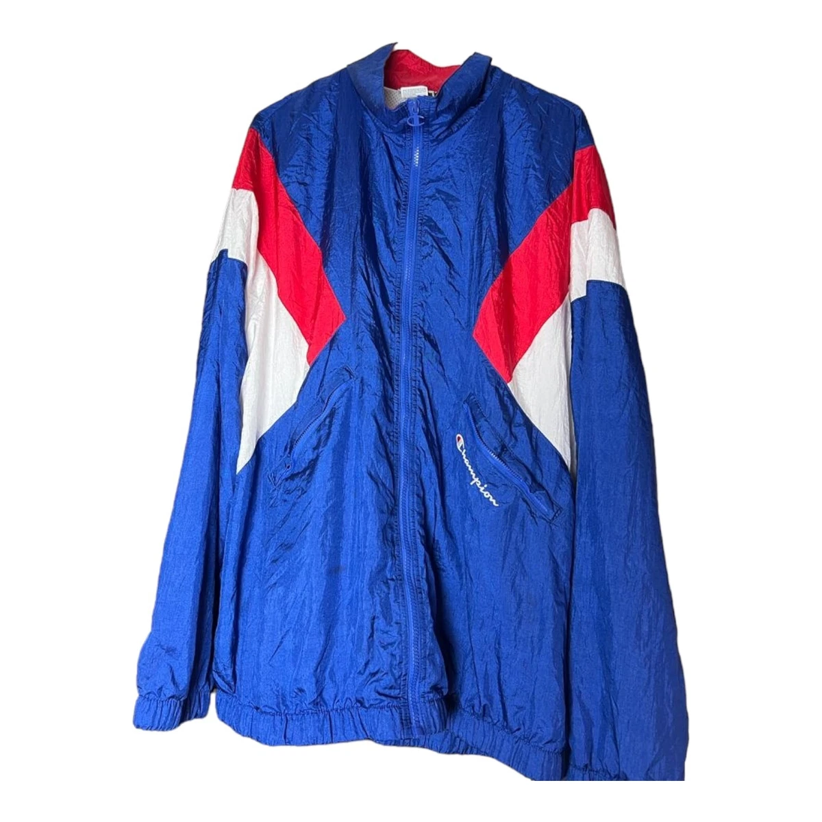 Champion life men's nylon warm up jacket sale
