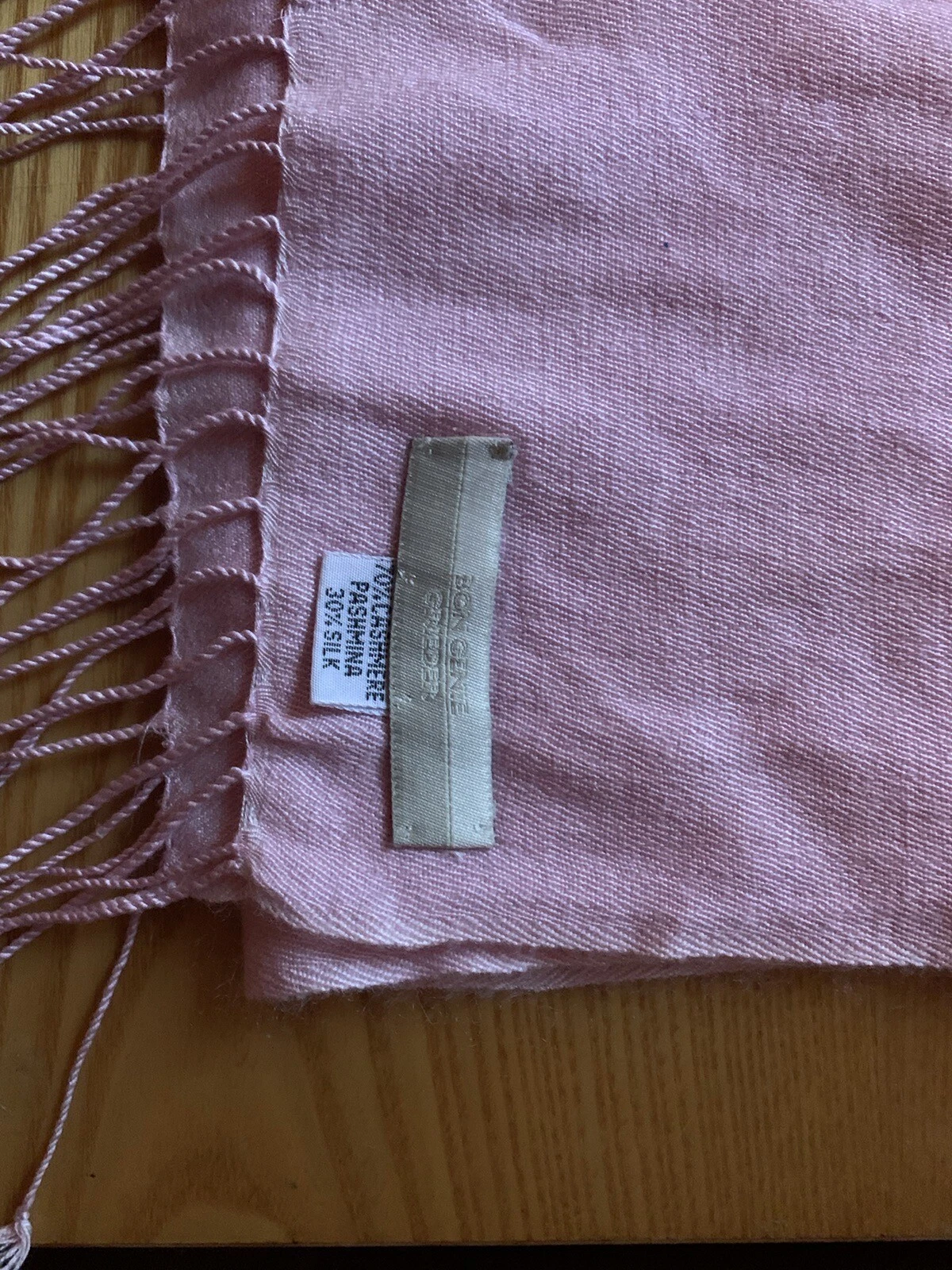 Vintage Pashmina Shawl/Wrap/Scarf - 30% Silk & 70% Cashmere