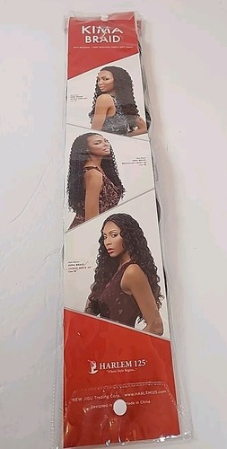NEW SEALED 20" Kima Braid Ocean Wave Soft Touch Crochet Hair Extensions - 第 2/2 張圖片
