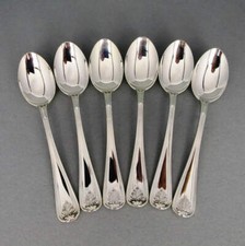 Moccal&ouml;ffel Set mit Blatt Silber 800 Italien