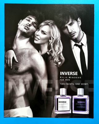 KYLIE MINOGUE  IN 1 Page  Magazine Mens Fragrance Print Ad Advert