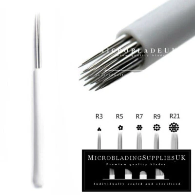 MICROBLADING NEEDLES Microblading Blades Microblades Needles Eyebrow Tattoo - Liner Shading Round RL