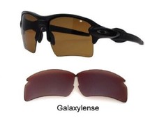 Galaxy Replacement Lenses For Oakley Flak 2.0 Sunglasses Brown Color