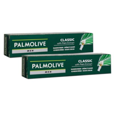 Palmolive Men Classic 2 x 100 ml Rasiercreme mit Palmenextrakt Set