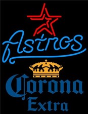 10" Vivid LED Houston Astros Neon Sign Light Lamp Room Garage Display A
