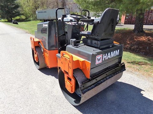 1998 HAMM HD12 SMOOTH DOUBLE DRUM VIBRATORY ROLLER - Picture 8 of 12