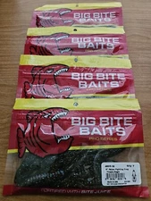 (4) Big Bite Baits Rojas Fighting Frog 4" 7 Count, 4 Packs TILAPIA MAGIC