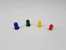 (10 qty) GREEN 4.7mm light bulb color caps covers GM GMC Chevy Buick