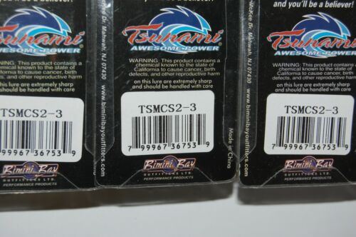 3 lures tsunami casting spoon 2oz jigging hand tied bucktail surf jetty sea blue - Picture 4 of 4