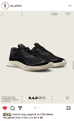Rad one global shoes size 10 R.A.D® ONE V2 BLACK & GUM main image 4